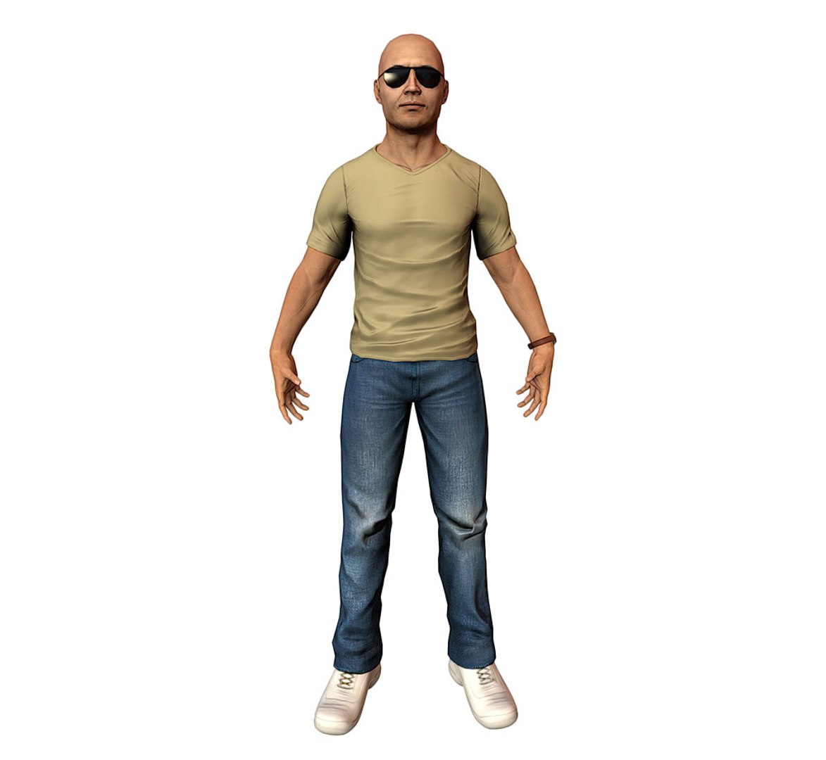 Casual Male 3d Model