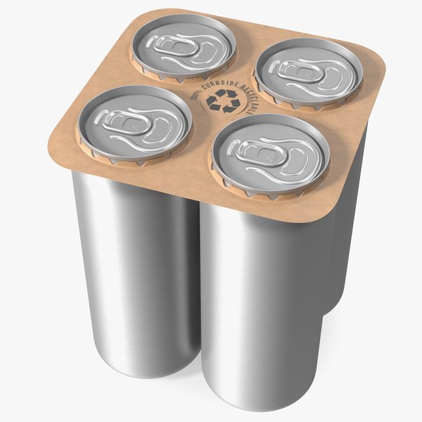 Recyclable Cardboard 4 Pack Can Holder