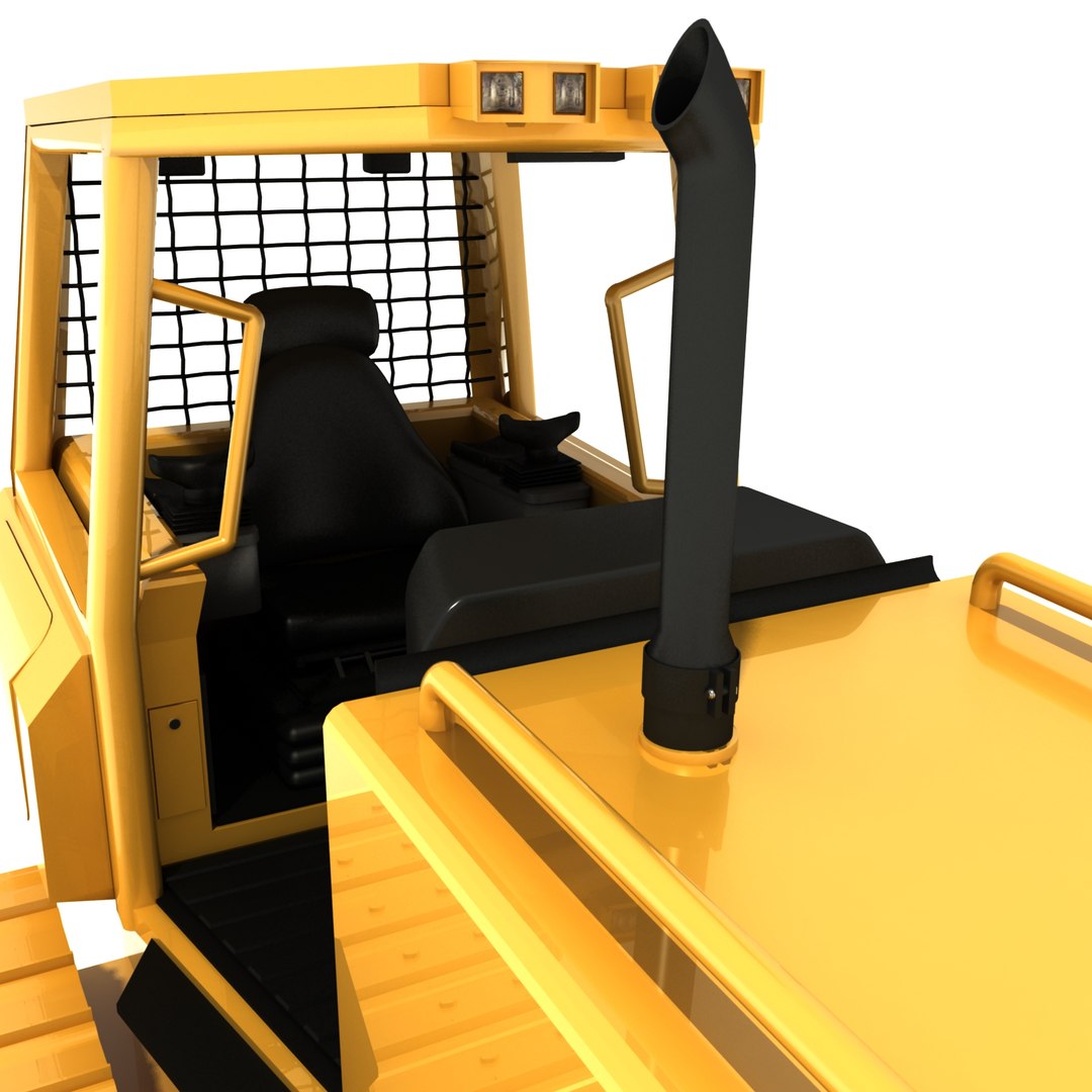3d Bulldozer Dozer Model