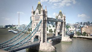 london tower bridge 3D model