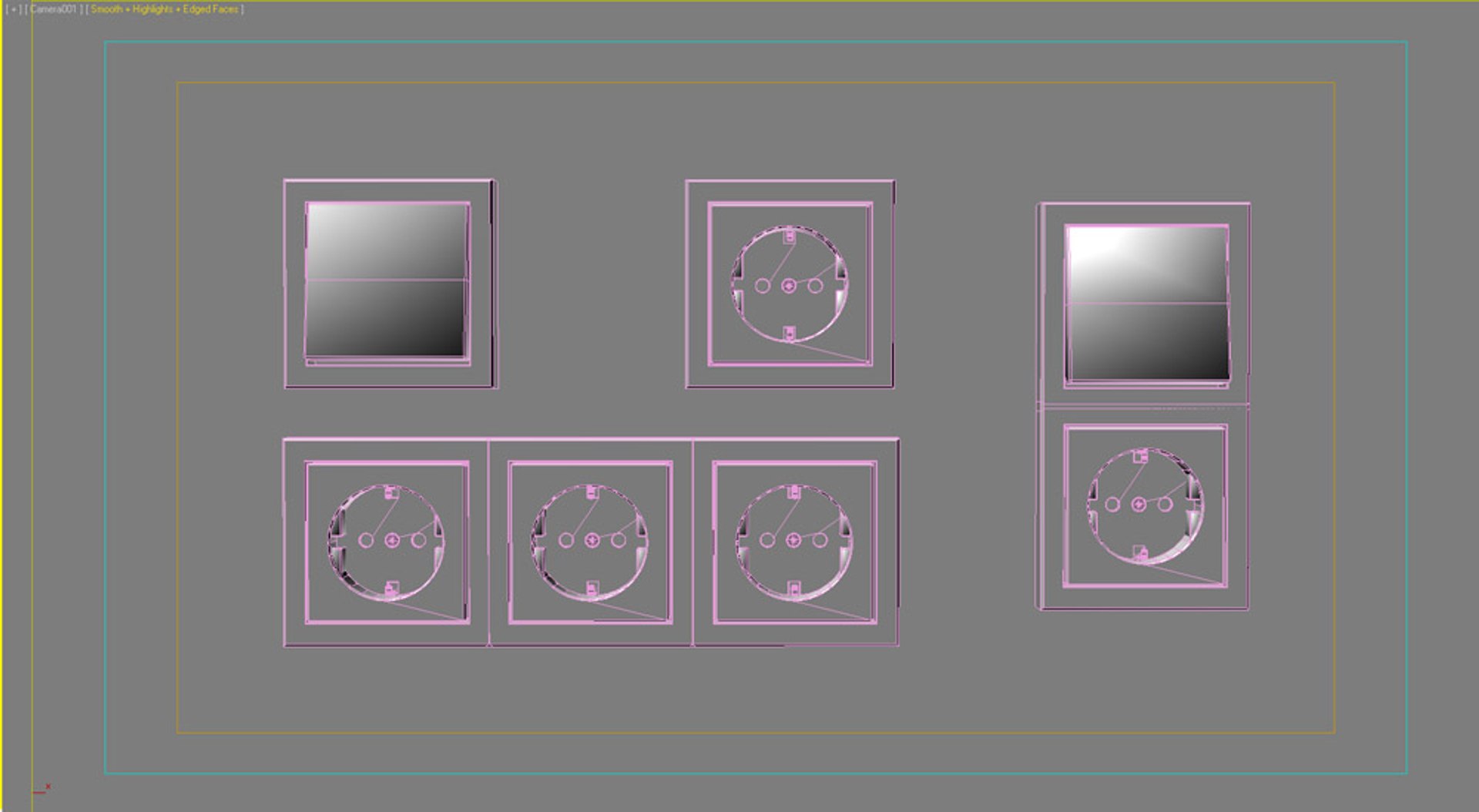 Outlets Switches 3ds