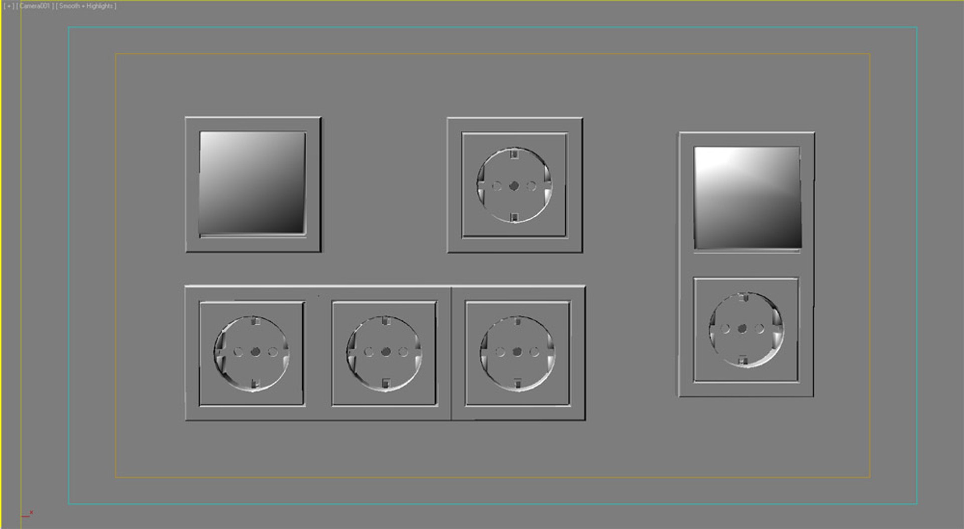 Outlets Switches 3ds