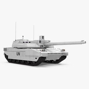 3d model tank amx-56 leclerc united nations