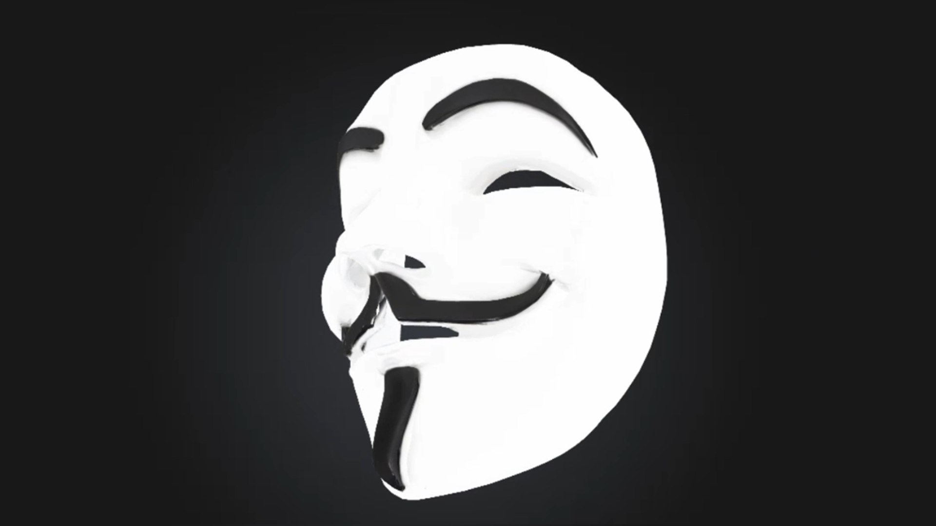 Anonymous Mask 3D Model For Printing Cosplay Prop Mask STL OBJ Model ...