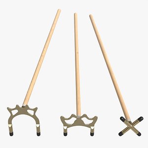 Billiard Cue Bridge Set 3D model