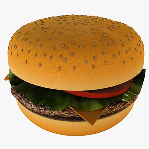 cheeseburger burger cheese 3d model