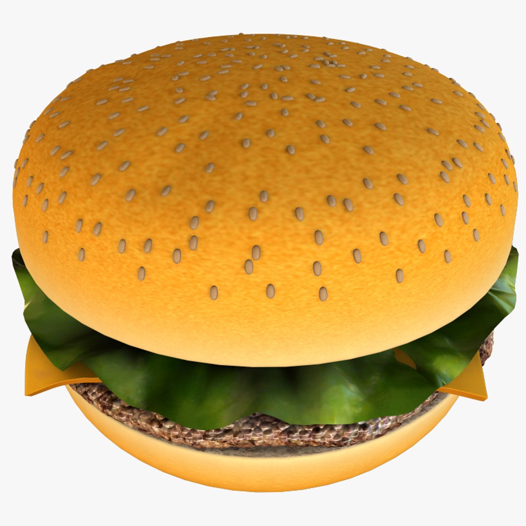 Cheeseburger Burger Cheese 3d Model