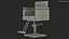 Hydraulic Barber Chair Modern Black