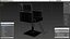 Hydraulic Barber Chair Modern Black