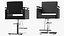 Hydraulic Barber Chair Modern Black