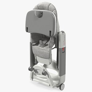 Tatamia High Chair Vertical Grey Rigged