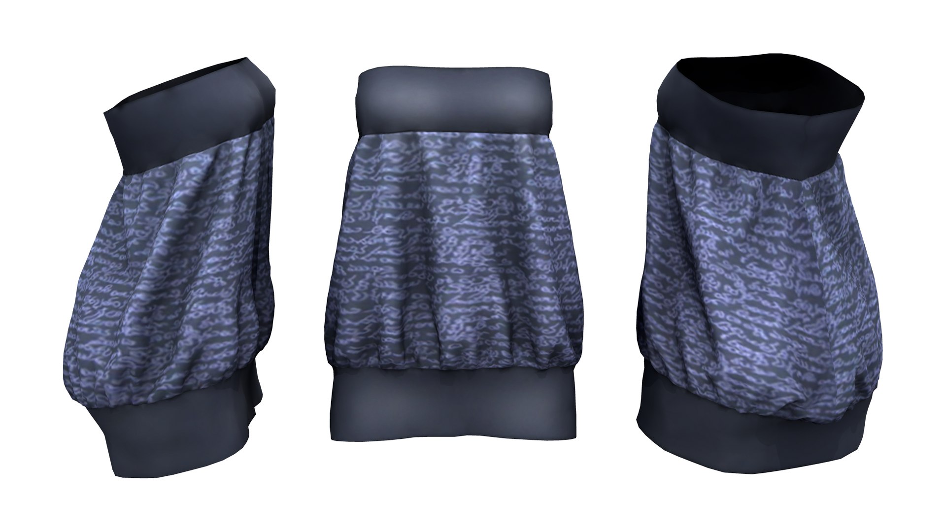 3D Rose Mesh Bubble Sleeve Dress main image 1