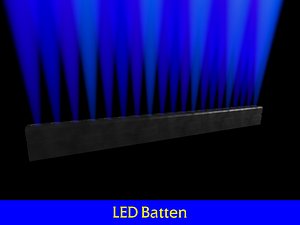 led batten 3d max