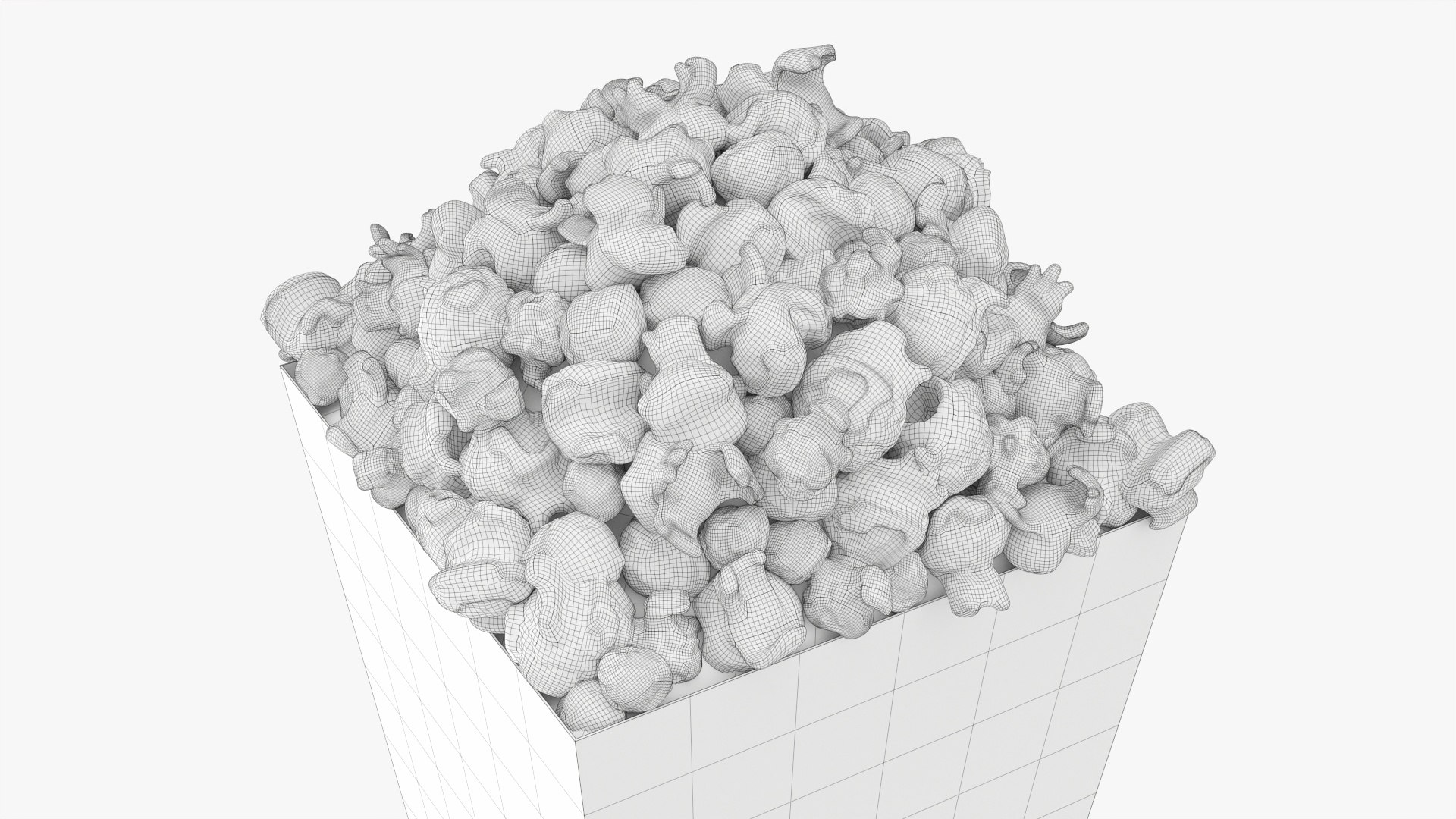 3D Model Large Popcorn Box - TurboSquid 1756763