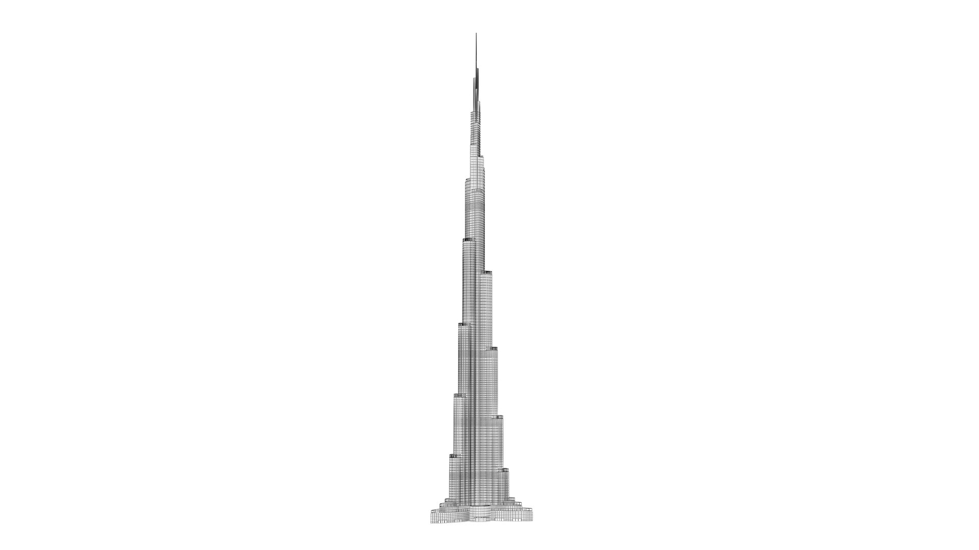 3D Burj Khalifa 3D Model - TurboSquid 1829679