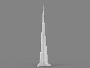 3D Burj Khalifa 3D Model