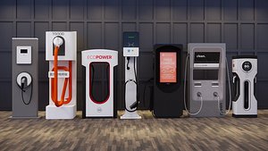 Electric Vehicle Chargers -A4 3D