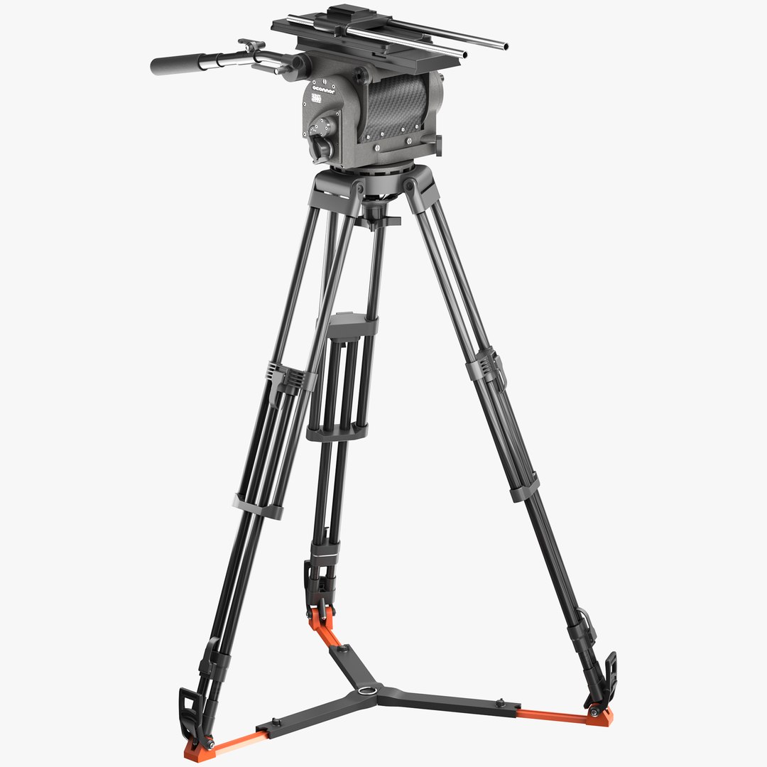 3D OConnor 2560 Fluid Head Tripod Systems model TurboSquid 1807359