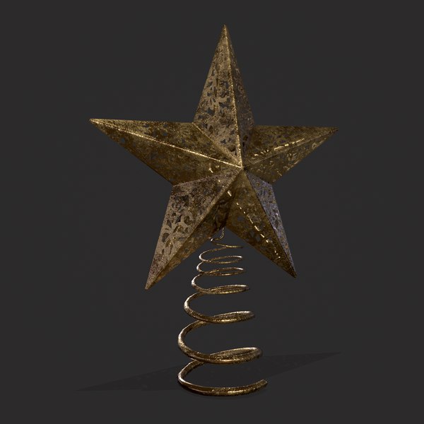 3D Christmas Tree Star TurboSquid 1846436