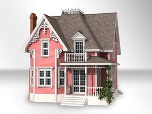 Pink Victorian house