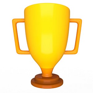 3D Trophy Emoji model