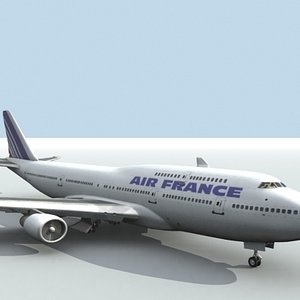 3ds b 747-400 air france