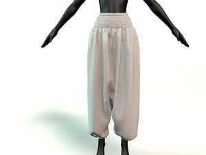 harem pants 3D model
