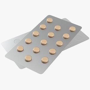 Pills Blister Pack 3D model