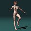woman female girl 3d model