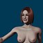 woman female girl 3d model
