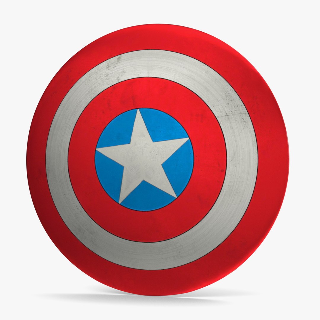 Captain America Cartoon Shield 3D model - TurboSquid 2059173