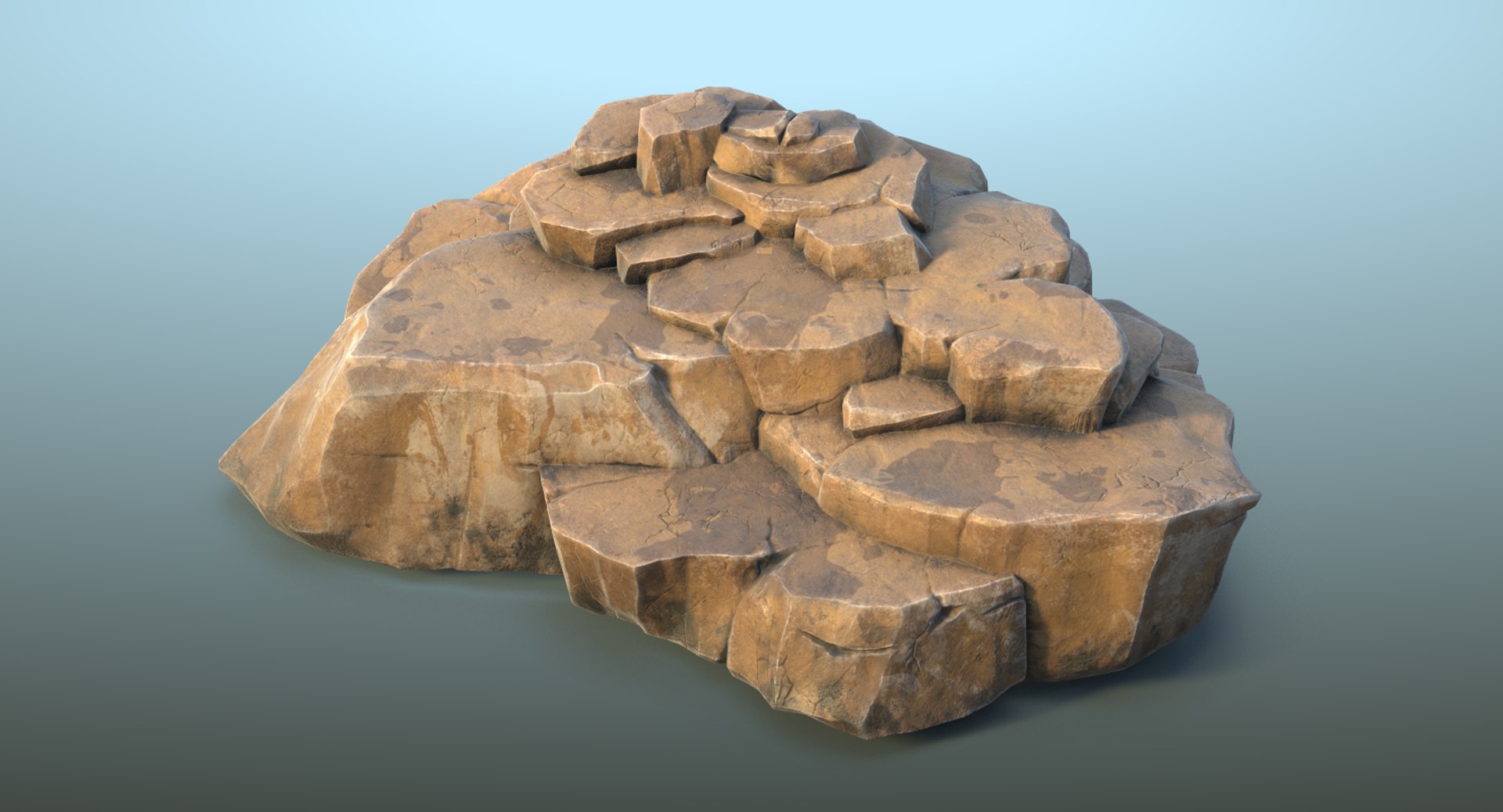 Realistic rock pbr 03 3D model - TurboSquid 1171190