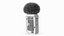Compact Wireless Mic with Wind Muff Fur