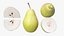 3ds pear sliced