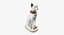 Estátua de gato egípcio branco