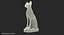 Estátua de gato egípcio branco
