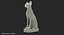 Estátua de gato egípcio branco