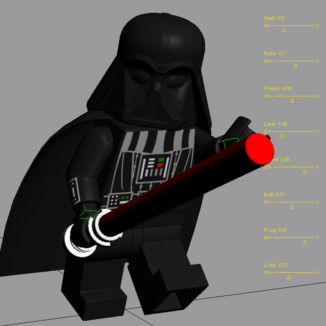Lego Darth Vader 3d Model