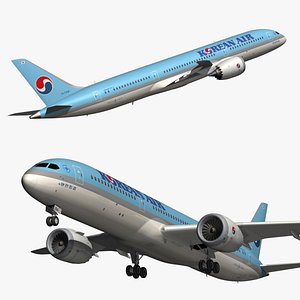 boeing korean air 9 3D model