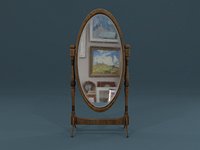 Medieval Cheval Mirror