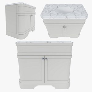 Connaught Floorstanding  Vanity Unit 1000mm 3D model