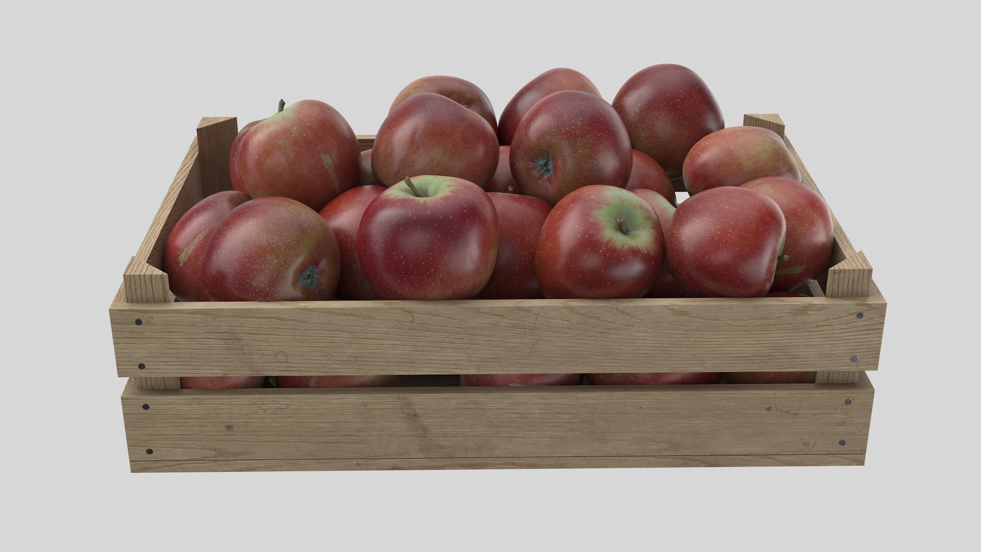 3D Apple Crate - TurboSquid 1887942