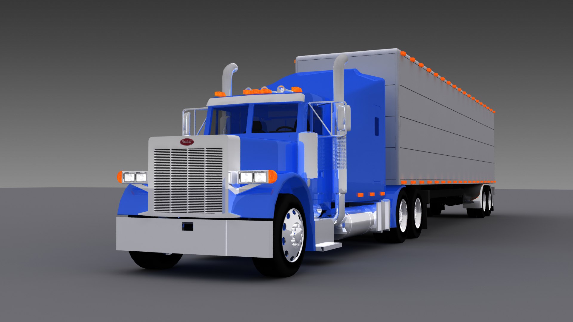 Peterbilt 379 Semi Truck Model - TurboSquid 2007618