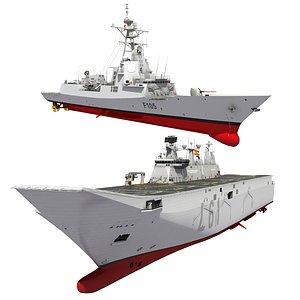 3D spanish naval forces destroyer