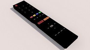 TV control remote mando a distancia televisor 3D model
