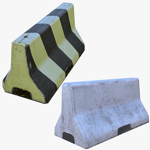 Traffic barriers 3D