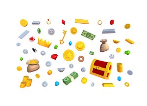 Low Poly Reward Item Pack
