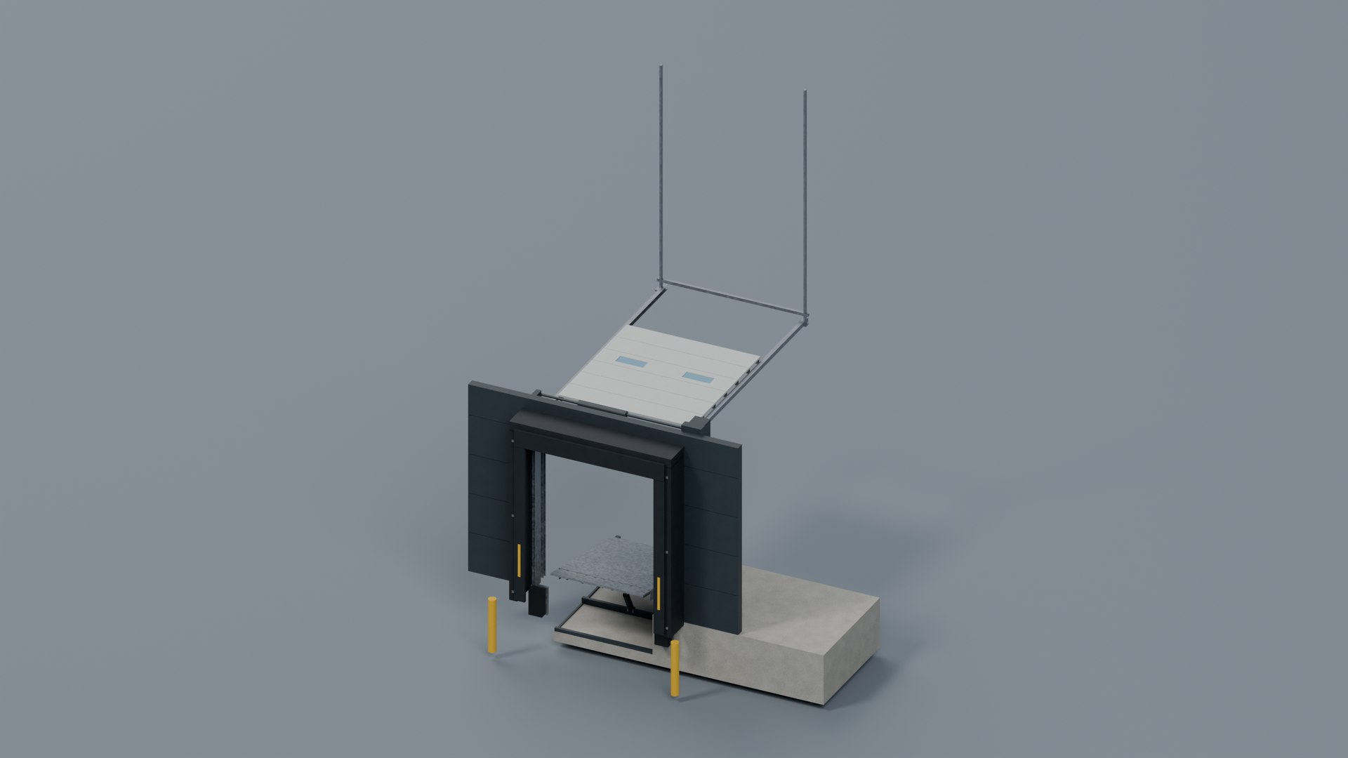 Warehouse Loading Docks with Two Layouts and Animation 3D model https://p.turbosquid.com/ts-thumb/q2/6iG0c5/c0/modularlogisticswarehouse_07_operating_dock/png/1791471149/1920x1080/fit_q87/7196b76f2949b7d03f898bf9afb6ad45c06c180c/modularlogisticswarehouse_07_operating_dock.jpg