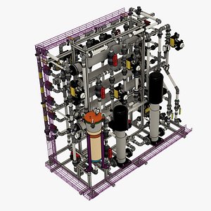 3D INDUSTRIAL WATER FILTER SYSTEM