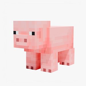 3D model Pig - Minecraft